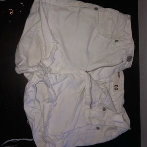 White Garage Shorts